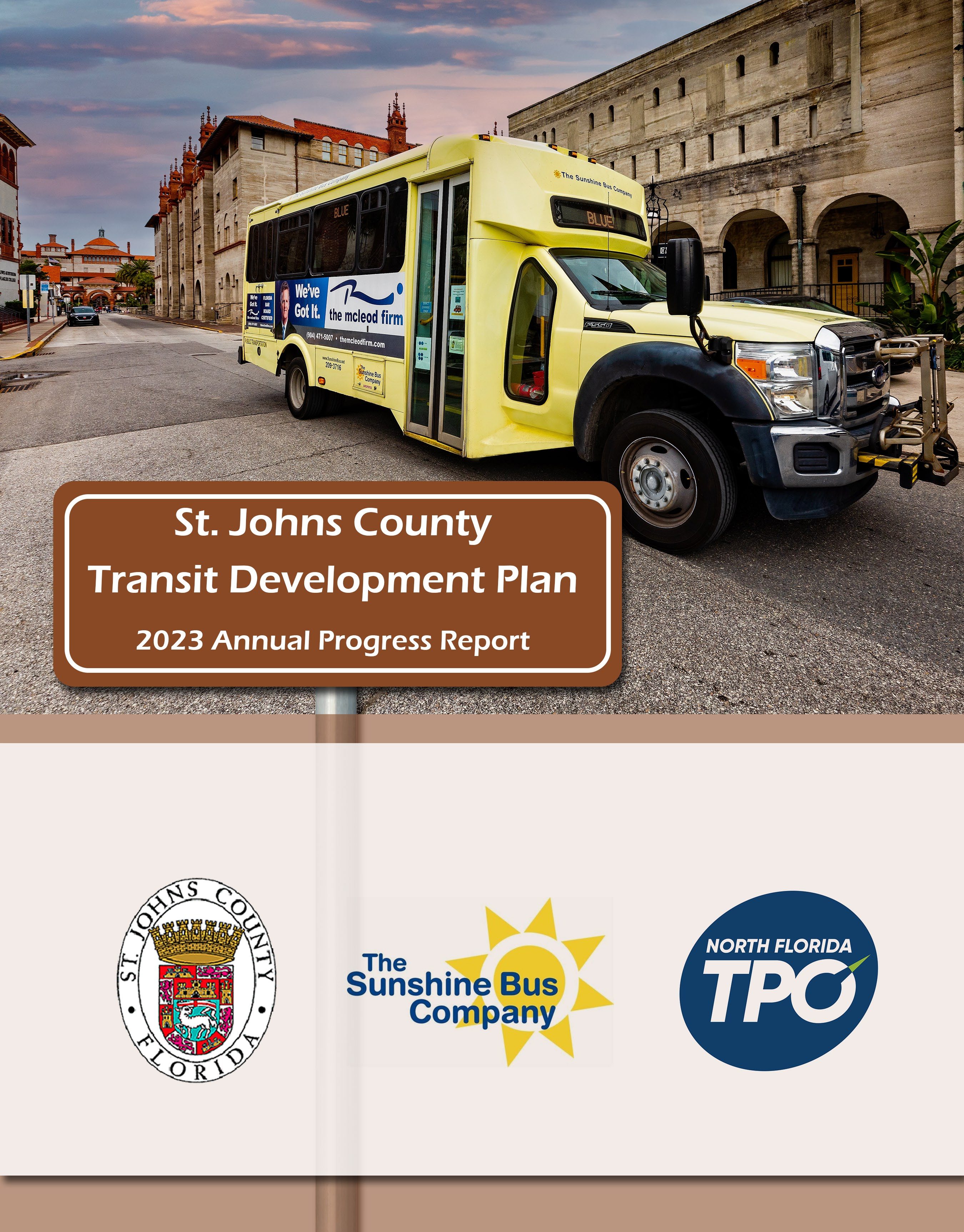 St Johns County TDP Annual Update cover